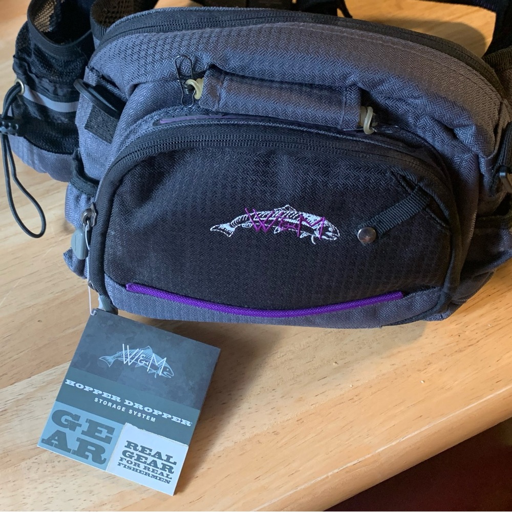 W&M Fishing Gear Pack Hopper Dropper Storage System Jefferson Fanny Pack NWT